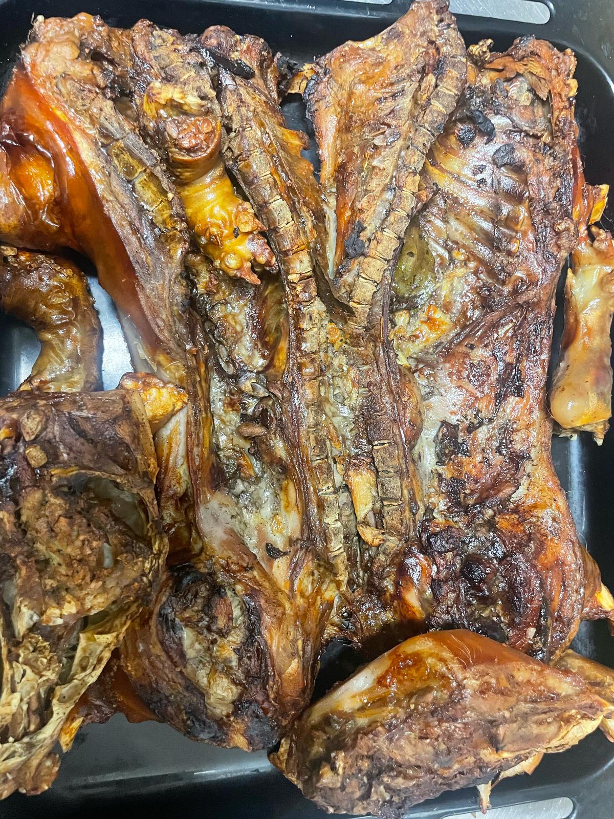 piezas de lechon